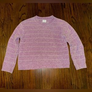 Jumping Beans pink Crew Neck Sweater girls 6X vert soft
